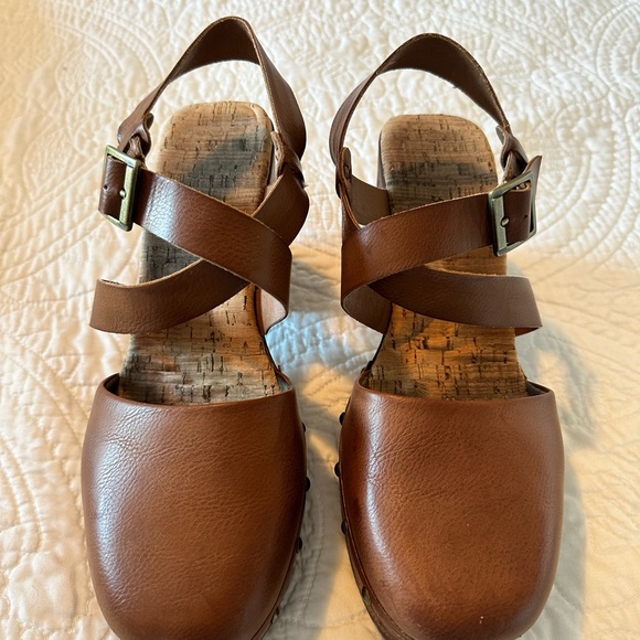 Kork-Ease Shoes - KORKS Brown Leather Clog